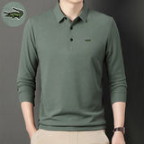 New Summer Brand Embroidered Polo Shirt Men Hot High Quality Men's Long Sleeve Breathable Top Business Casual Polo-shirt for Men