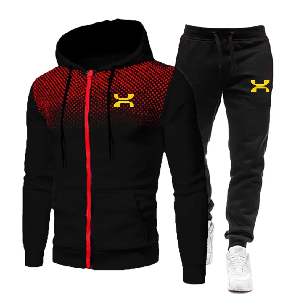 2023 Fashion Tracksuit For Men Hoodie Fitness Gym Clothing Men Running Set Sportswear Jogger Men'S Tracksuit Winter Suit Sports