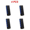 1~8PCS USB Hub USB 2.0 Hub Multi USB Splitter 3 Hab Use Power Adapter Multiple Expander 2.0 Hub With Switch For Laptop