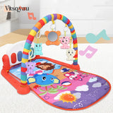 New Baby Gym Tapis Puzzles Mat Educational Rack Toys Baby Music Play Mat With Piano Keyboard Infant Fitness Carpet Gift For Kids