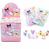 32pcs Sanrio Blind Box Doll Eraser Cartoon Cute Hello Kitty My Melody Kuromi Eraser Mystery Box Student Stationery Birthday Gift