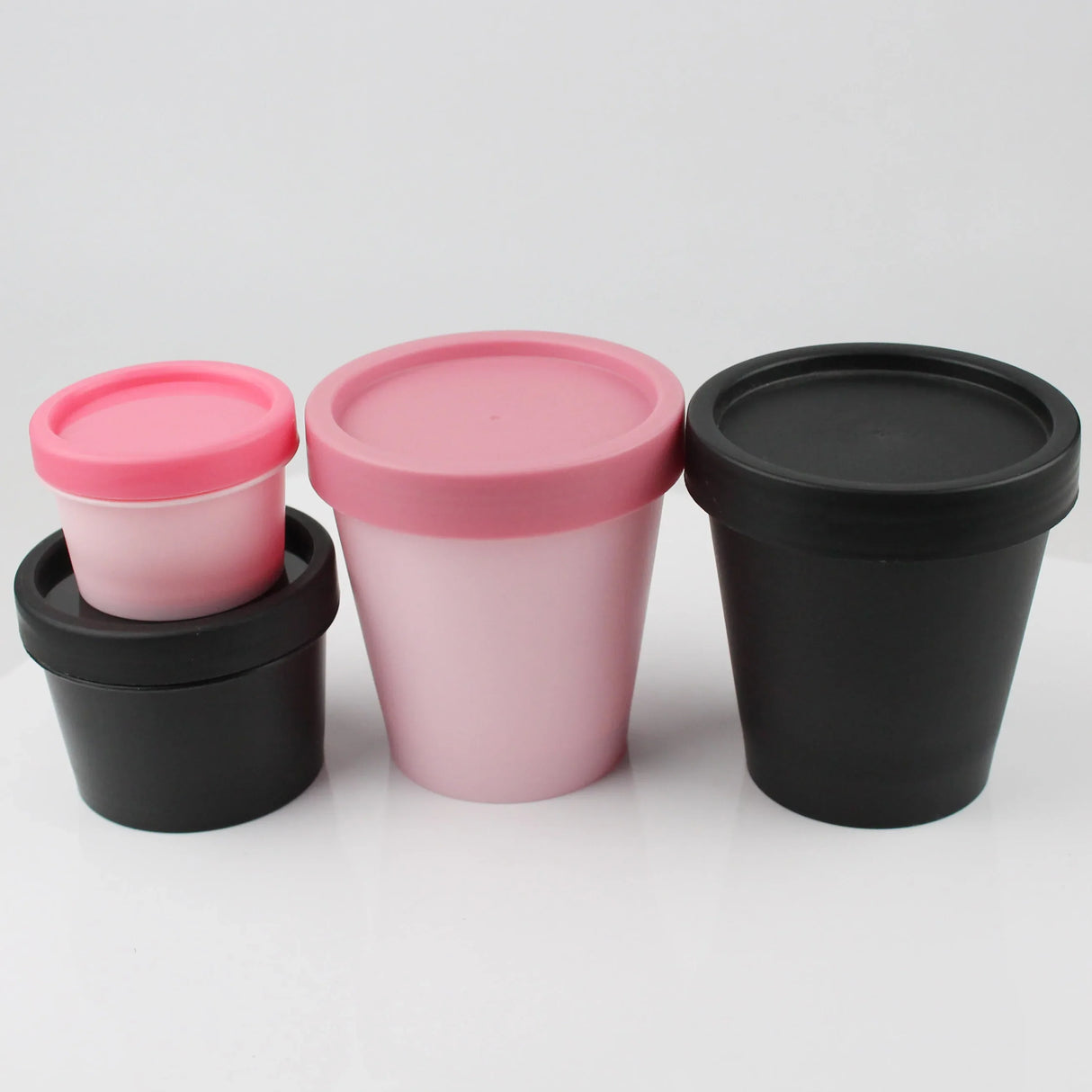 20Pcs 50ml 100ml 200ml Refillable Bottles Plastic Empty Makeup Jar Pot Travel Face Cream Cosmetic Container Travel Accessories