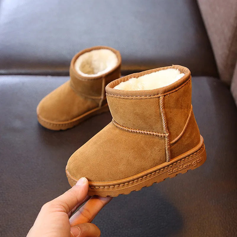 Children Snow Boots Kids Boots Girl Winter Shoe Boy Shoes Child Children Sneakers Beige Toddler ботинки мартин