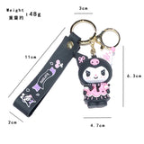 Wholesale Kawaii Sanrio Kuromi Keychain Pvc Doll Key Chain Cartoon Anime Cinnamoroll Bag Pendant Car Keyring Accessories Gift