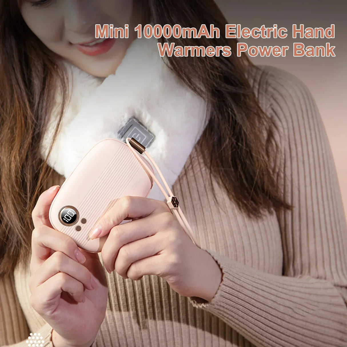 5000mAh Power Bank Mini Electric Hand Warmer USB Rechargeable Winter Heater Household Outdoor Travel Handy Warming Tool