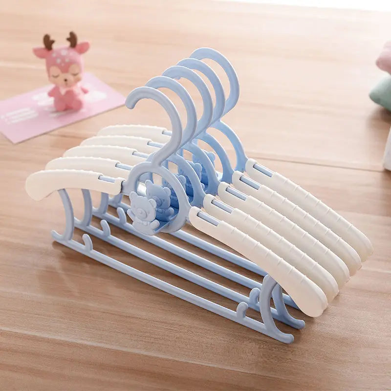 Telescopic Baby Hangers Clothes Organizer Closet Non-slip Kids Coat Hanger Wardrobe Storage Drying Racks Space Saving