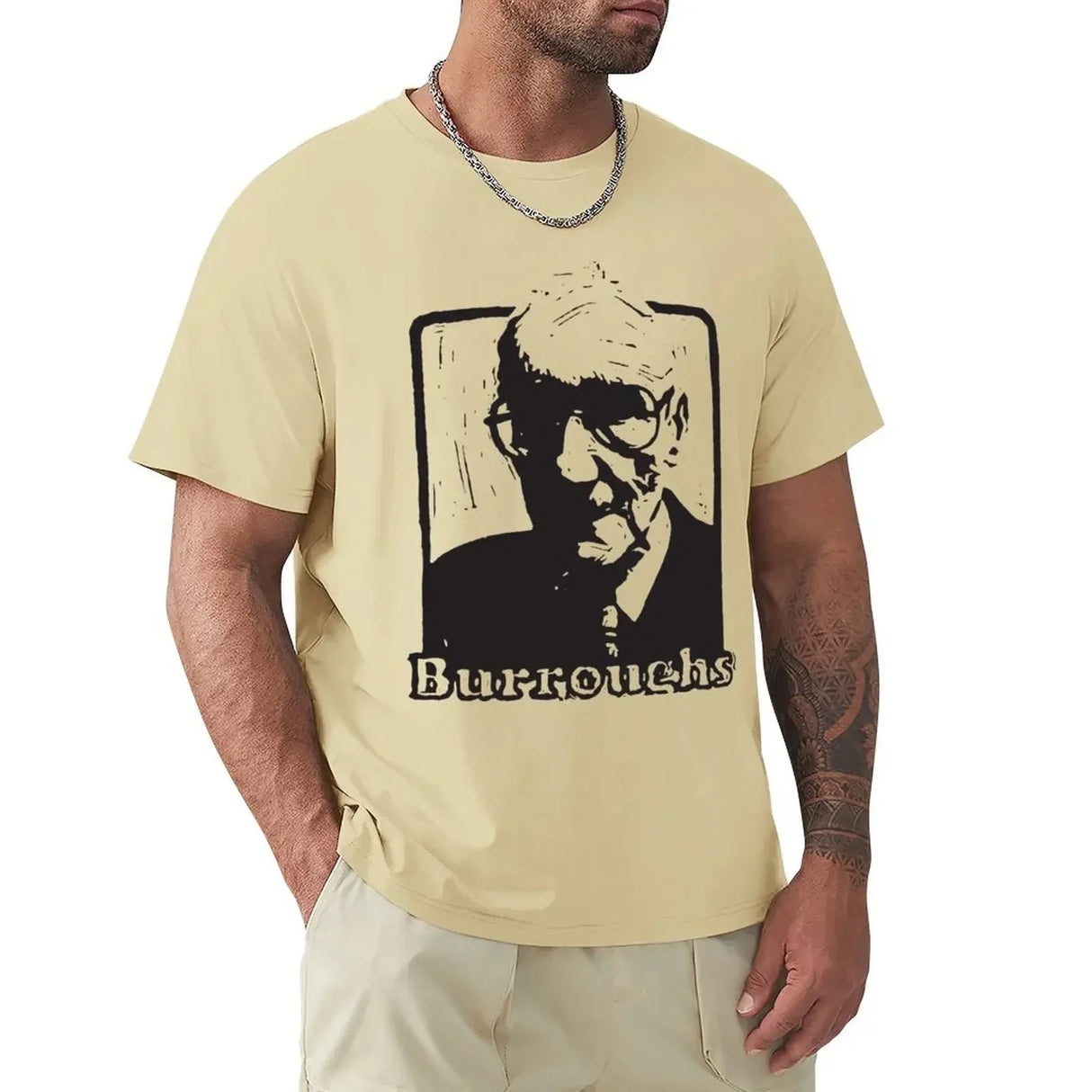 William S Burroughs T-Shirt cute tops shirts graphic tees Short sleeve tee plain black t shirts men