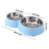 Pet Food Bowls Dog Water Bowl Puppy Feeding Bowls With Detachable Bowls Non Skid Food Bowls Dog Feeding Watering supplies