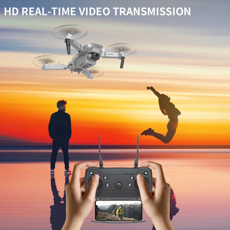 New E88 Pro WIFI FPV Drone Wide Angle HD 4K 1080P Camera Height Hold RC Foldable Quadcopter Dron Helicopter Toys Gift