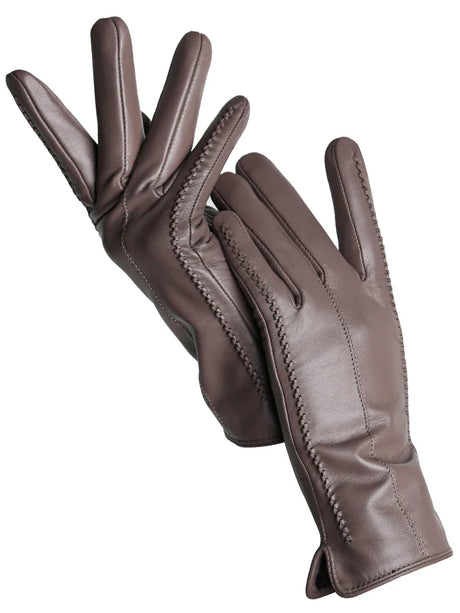 Women's sheepskin gloves winter warm plus velvet short thin touch screen driving color women's leather gloves good quality -2226