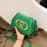 Fashion Saddle Bags Shoulder Bags For Women New Trendy Spring Handbags Metal Chain Cross Body Bags Solid Color Flap Handbags