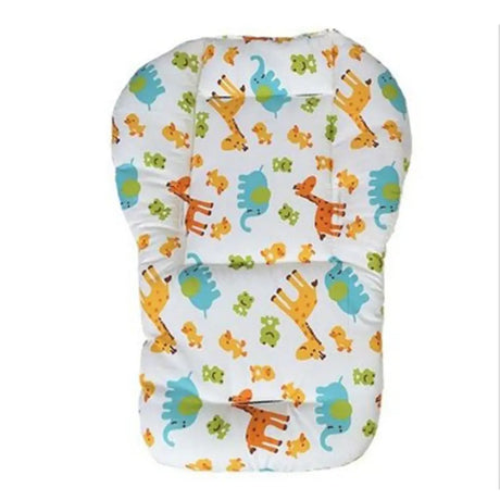 Portable Cartoon Baby Stroller Mat Warm Cotton Thick Feeding Chair Mat Kids Highchair Soft Cushion Stroller Accessories