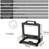 DIY Gamers Cabinet MOD ITX MATX PC Case Open Frame Aluminum Creative ATX Tower Desktop Gaming Computer Chassis Rack