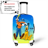 Disney Cartoon Pluto Mickey Thicken Luggage Suitcase Protective Cover Protect Dust Bag Trolley Cover Travel Accessories