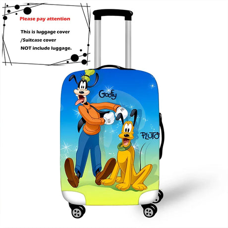 Disney Cartoon Pluto Mickey Thicken Luggage Suitcase Protective Cover Protect Dust Bag Trolley Cover Travel Accessories