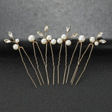 Bride Hairpins Wedding Hair Accessories Trendy Crystal U-shaped Alloy Hair Sticks Forks Girls Banquet Crowns Noiva Jewelry