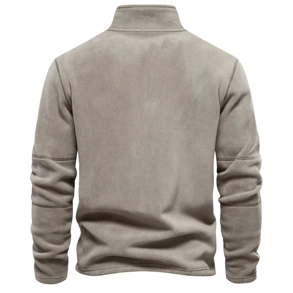 Men Winter Pullover Sweatshirts Fleece Warm Stand-up Collar Pullovers High Quality Male Autumn Outwear Casual Sweatshirts XXL