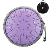 Hluru Music Drum 15 Notes Glucophone Steel Tongue Drum 13 14 Inch 15 Notes C Tone Ethereal Drum Percussion Musical Instruments