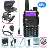 Baofeng UV 5R Walkie Talkie True 8W Portable Ham CB Radio Dual Band VHF UHF FM Transceiver Two Way Hunting Radios UV82 UV9R Plus