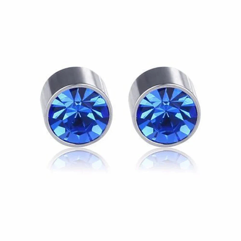 Weight Loss Magnet Earring Zircon Crystal Strong Magnetic Therapy Slimming Health Care Power Clip Earrings Party Wedding Jewelry