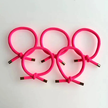 20PCS Stylish Women Elastic Hair Rubber Bands Bracelet Weaving Nylon Hairband For DIY Making Hair Tie Bracelet Accessories