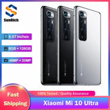 Original Xiaomi Mi 10 Ultra 5G Mobile Phone Dual SIM NFC 6.67'' 8GB RAM 128/256GB ROM 48MP+12MP+20MP Snapdragon 865 SmartPhone