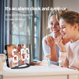 New Digital Alarm Clock 7" Large LED Mirror Electronic Clocks with Touch Snooze Dual USB Charge Desk Wall Modern Clocks Watches