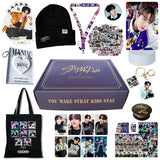 KPOP Stray Kids Album Gift Box Include Keychain Sticker Standee Photocard Tote Bag Lanyard