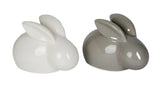 Grey ceramic rabbit urn with screw lips Urn for Pets Memorials Funerary Ceramics Urnen for Pets Funeral Urn