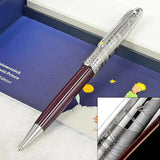 PPS Le Petit Prince 163 Dark Blue Rollerball Ballpoint Pen Luxury MB Stationery With Serial Number Little Prince + Leather Pouch