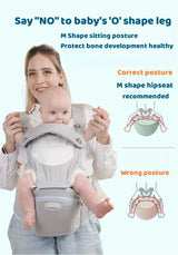 Ergonomic Newborn Baby Carrier With Hipseat Storage Bags 0-36 Months Front Facing Kangaroo Baby Carrier Sling Wrap Waist Stool