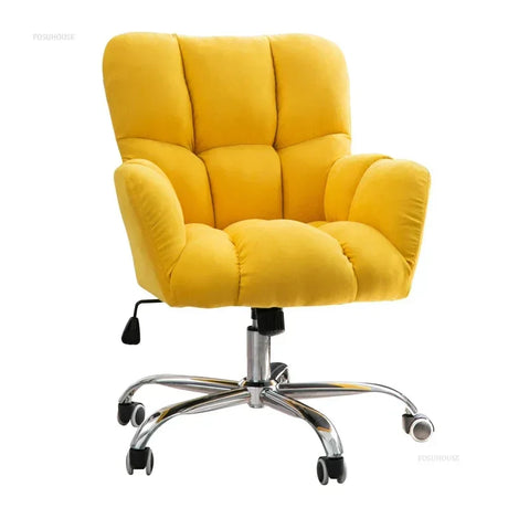 Nordic velvet Office Chairs Home Backrest Computer Chair Modern Office Furniture Dormitory Lifting Rotate Lazy Sofa Gaming Chair