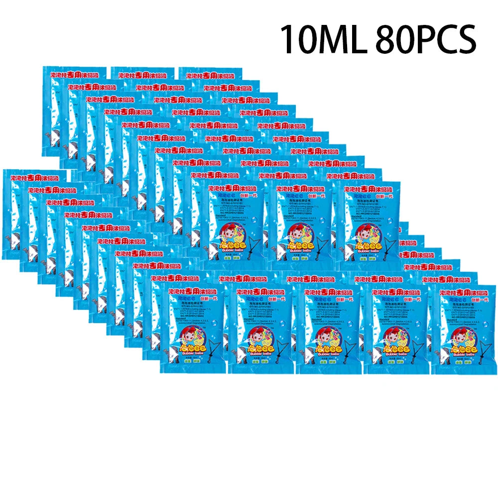 New 100ML-1000ML Concentrate Bubbles Liquid Soap Water Bubble Gun Accessories Soap Bubble Liquid Bubble Refills 10ML/1 Piece