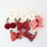 10Pcs/Lot Elastic Hair Bow for Children, Children's Headwear Hair Accessories for girls, Cute Hair ties, Lovely Hair Rope