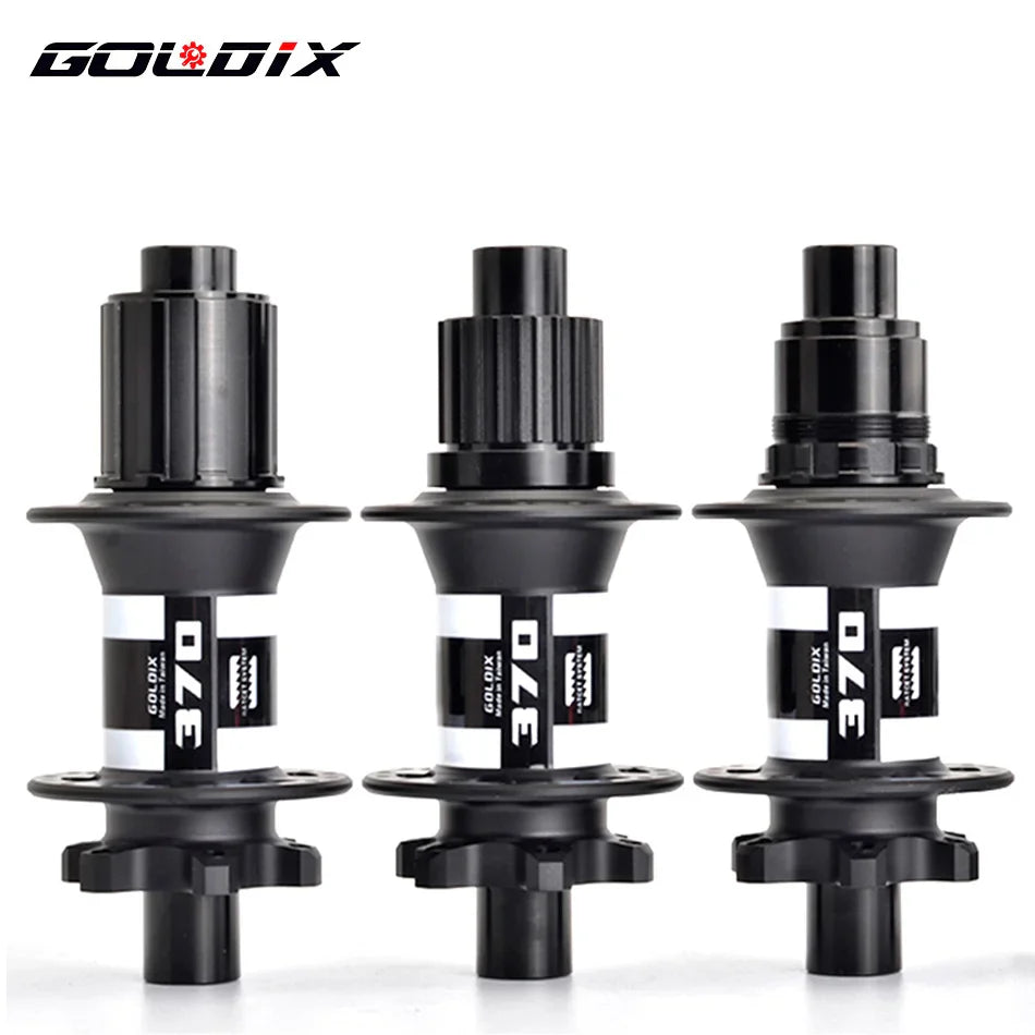 GOLDIX GDX370 Bicycle Hub Sealed Bearing 6-bolt Disc Brake Straight Pull 32 Holes Ratchet 36T BOOST MTB Hub for Shimano