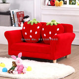 Children's Sofa Mini Korean Cartoon Strawberry Small Sofa Baby Room Decoration Sofa Cartoon Double Chair