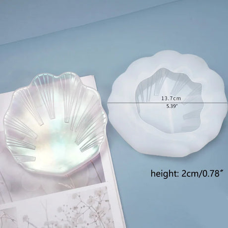 Petal Plate Dish Casting Silicone Mould Crystal Epoxy Resin Mold  DIY Crafts Jewelry Decorations Making Tools