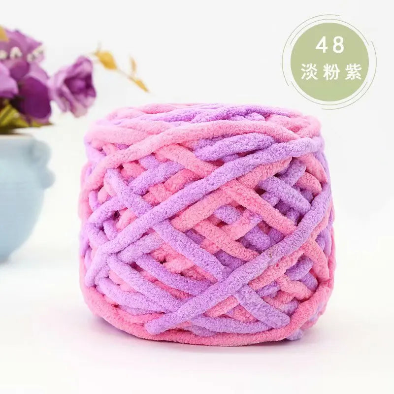 100g Chenille Knitting Yarn Crocheting Hair Soft and Comfortable Knitting Crochet Yarn for Hand Knitting Sweaters and Hats Knit