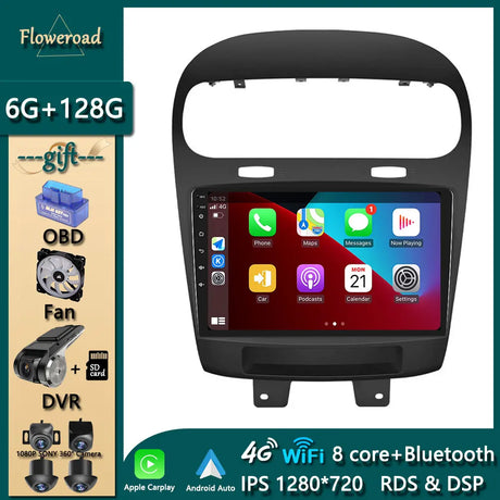 Car Intelligent System Android For Dodge Journey Fiat Freemont 2011-2020 Apple Carplay 2din GPS Auto Radio Multimedia Player DVD