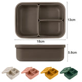 100% Food Grade Silicone Detachable Household Fresh-Keeping Lunch Box Portable Dishes For Baby Leakproof Food Storage Box