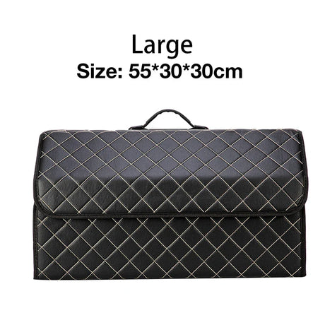 Folding Car Storage Box Large Capacity Auto Trunk Organizer Boxes Leather Waterproof Cars Stowing Tidying Multi-color Interior