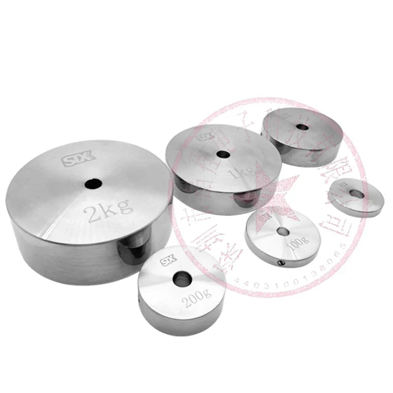 M1 Standard Weight Block 1kg2kg3kg500g100g Stainless Steel Perforated Weight Circular Calibration Method