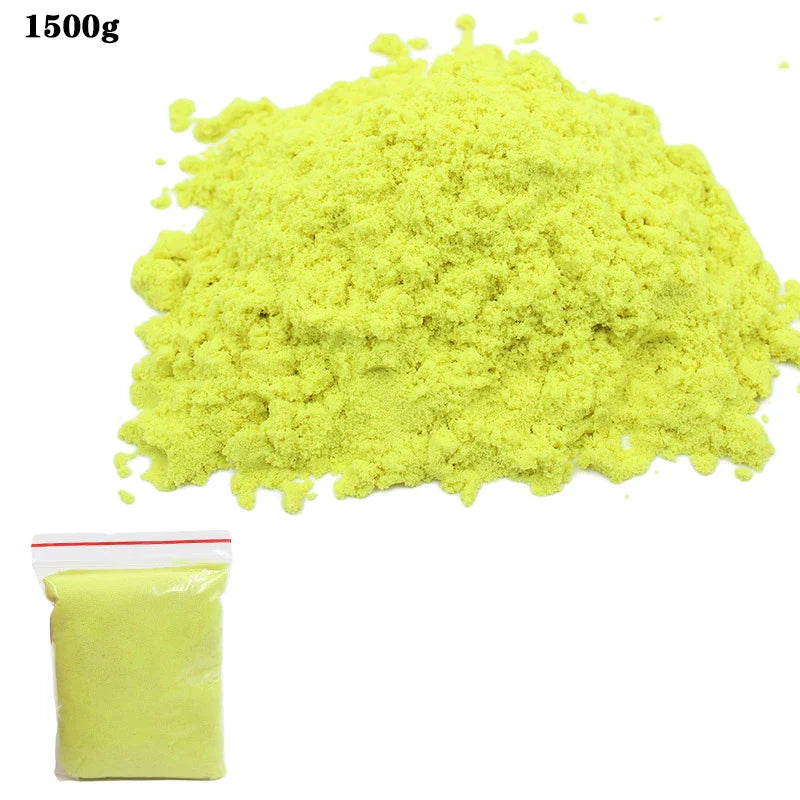 New 1500g Dynamic Sand Toys Magic Clay Colored Soft Slime Space Sand Supplies Play Sand Model Tools Antistress Toys for Kid