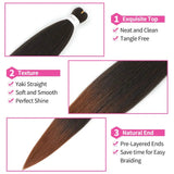 Braiding Hair Pre Stretched Synthetic Braid Extensions Jumbo Braid for Senegalese Passion Twist Box Braid Hair Bundles SOKU