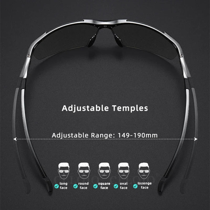 CLLOIO Top Quality Aluminum Polarized Photochromic Sunglasses Men Rimless Day Night Driving Glasses Anti-Glare Chameleon Eyewear