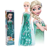 Diseny cartoon Frozen 2 Elsa Anna Figure Princess Doll Toys sofia Girls Toys Elsa Dolls Clothes Dolls Children Gift