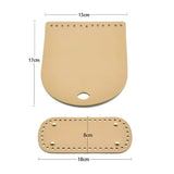 Handmade Leather Bag Strap For DIY ShoulderHandbag Woven Set High Quality Bag Bottoms With Hardware Accessories