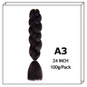 24Inch Synthetic Long Jumbo Ombre Braiding Hair For Women Colorful Braids 100g Rainbow Hair Gray Black Orange Red Yellow Blue