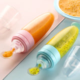 Baby Spoon Bottle Feeder Dropper Silicone Spoons for Feeding Medicine Kids Toddler Cutlery Utensils Children Accessories Newborn