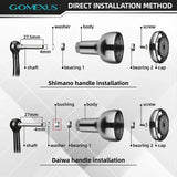 Gomexus SHIMANO Ocea Conquest Edition Handle Baitcasting Reel Handle 120mm With Two Titanium alloy Knob BDH-AS30